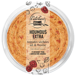 ATELIER BLINI Houmous Extra aux Tomates Séchées ATELIER BLINI