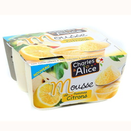 CHARLES & ALICE Mousse Manzana Limón 4 x 48 g