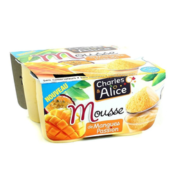 CHARLES & ALICE Mousse de Mango y Fruta de la Pasión 4X48g