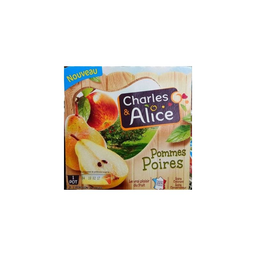 CHARLES & ALICE Spécialité de Pommes Poires 4 x 100 g