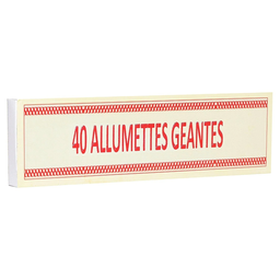 FLAM'UP Cerillas Gigantes, caja de 40 cerillas
