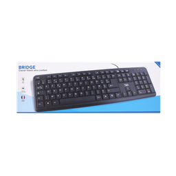 TNB Teclado com fios BRIDGE KBSUBK preto ultra slim