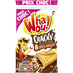 WHAOU Crepes Cracky Cereais/Chocolate 256 g