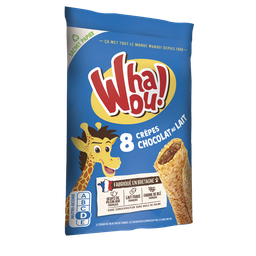 WHAOU Crepes recheados com chocolate de leite 256 g