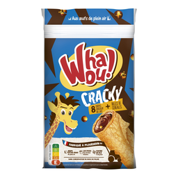 WHAOU Craky Crepes de Chocolate de Leite e Cereais 256 g