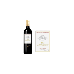 MARQUE INCONNUE Sire De La Tour Carnet 2012 Haut Médoc Vin Rouge De Bordeaux 0.75 L