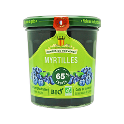 LES COMTES DE PROVENCE Organic Blueberry Jam 350 g