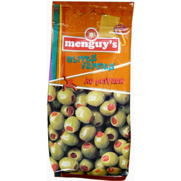 MENGUY'S Olives vertes farcies aux poivrons 150 g