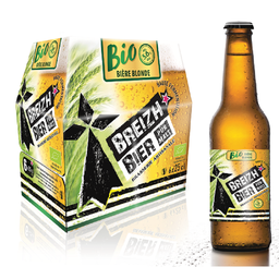 BREIZH Bière blonde haute fermentation BIER, BIO, 5.6°, 6x25cl