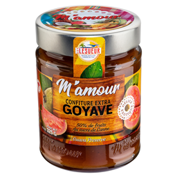 M'AMOUR Confiture extra de goyave au sucre canne 325 g