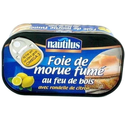 NAUTILUS Fígado de bacalhau fumado com limão 120 g