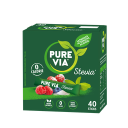 PURE VIA Sticks de edulcorante con estevia 40 sticks 60 g