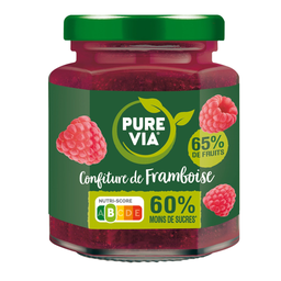 PURE VIA Mermelada de frambuesa 300 g