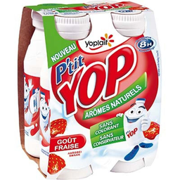 YOPLAIT Ptit Yaourt Boire Fraise 4x180 g