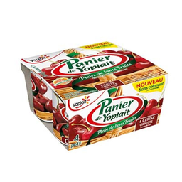 YOPLAIT Yaourt Panier Cerise 4 x 125 g