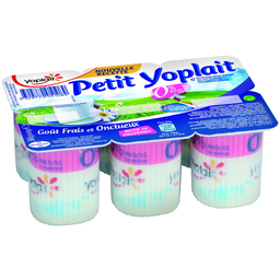 YOPLAIT Fromage Blanc Petit-Suisse Nature 0% MG 6 pots de 60 g