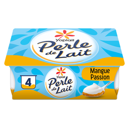 PERLE DE LAIT Spécialité Laitière sur Lit de Mangue Passion PERLE DE LAIT