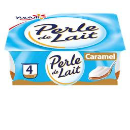 PERLE DE LAIT Spécialité Laitière sur Lit de Caramel PERLE DE LAIT