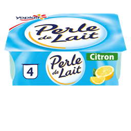 PERLE DE LAIT Spécialité Laitière Citron PERLE DE LAIT