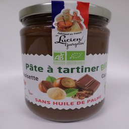 LUCIEN GEORGELIN Crema de untar de avellana y cacao Bio 600 g