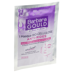 BARBARA GOULD Bio-cellulose Anti-wrinkle Face Mask Hyaluronic Acid Marine Collagen 8 ml