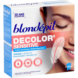 BLONDEPIL Crème décolorante douce visage 88% naturelle 2x25ml