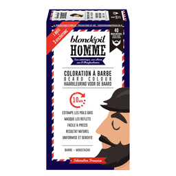 BLONDEPIL Coloração para barba e bigode 40 castanho natural, kit