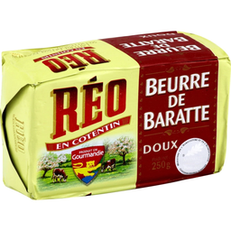 REO Beurre Doux de Baratte — la plaquette de 250g