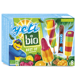 YETI Glaces à l'Eau Assortiment Best Of Bio 400 g
