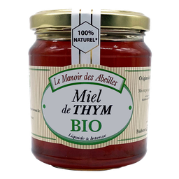 LE MANOIR DES ABEILLES Mel de tomilho BIO 375 g