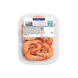 DELPIERRE Crevettes entières cuites ASC 200 g