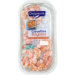 DELPIERRE Crevette cuite royale décortiquée 150 g