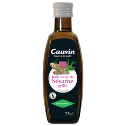CAUVIN Huile extra vierge sésame grillé 25 cl