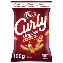 CURLY Biscuits Apéritifs Soufflés à la Cacahuète