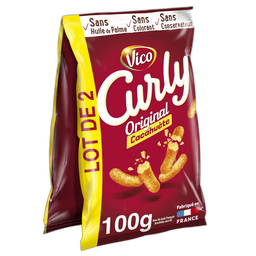 CURLY Biscuits Apéritifs Soufflés à la Cacahuète