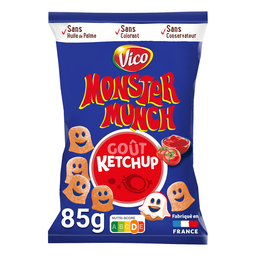 MONSTER MUNCH Snacks inflados sabor ketchup 85 g