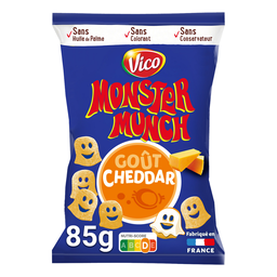 MONSTER MUNCH Snacks sabor cheddar 85 g
