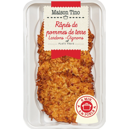 MAISON TINO Galettes râpés de pommes de terre lardons oignons MAISON TINO