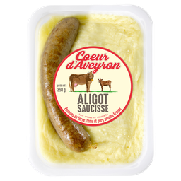COEUR D'AVEYRON Plat cuisiné Aligot saucisse COEUR D'AVEYRON