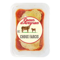 COEUR D'AVEYRON Choux farcis — la barquette de 600g