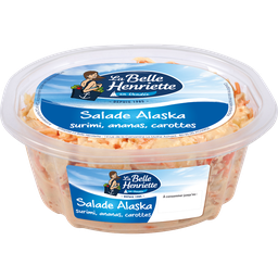 LA BELLE HENRIETTE Salade Alaska de Surimi, Ananas et Carottes LA BELLE HENRIETTE