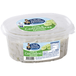 LA BELLE HENRIETTE Salade concombres épluchés LA BELLE HENRIETTE