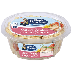 LA BELLE HENRIETTE Salade pâte poulet sauce Caesar LA BELLE HENRIETTE