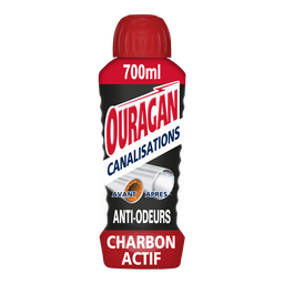 OURAGAN Gel manutenção canalizações carvão ativo 700 ml