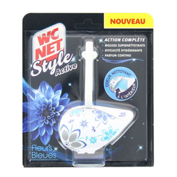 WC NET Style Active Blue Flowers