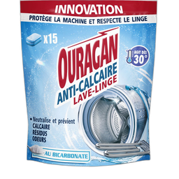 OURAGAN Anti-calcário máquina de lavar roupa com bicarbonato 15 pastilhas