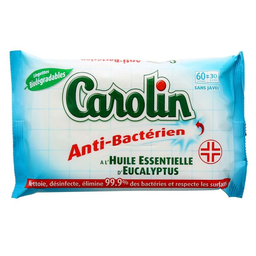 CAROLIN Multi-Surface Antibacterial Wipes 30 units
