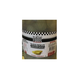 CLASSIC FOODS Sliced Pickles 3351700034688