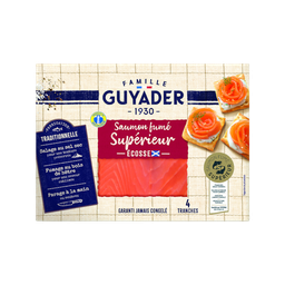GUYADER Atlantic Smoked Salmon, Scotland, 4 slices 140g