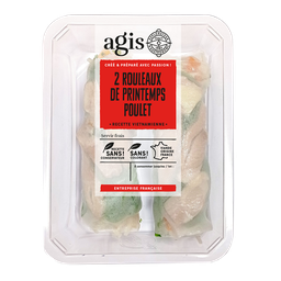 COLLECTION D'ASIE Rouleaux de printemps au poulet AGIS, 2x100g